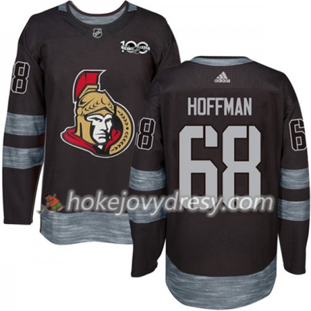 Pánské Hokejový Dres Ottawa Senators Mike Hoffman 68 1917-2017 100th Anniversary Adidas Černá Authentic